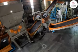 Waste mattresses, four-shaft crusher, two-shaft crusher, electromagnetic separator, Yongxing Machinery
